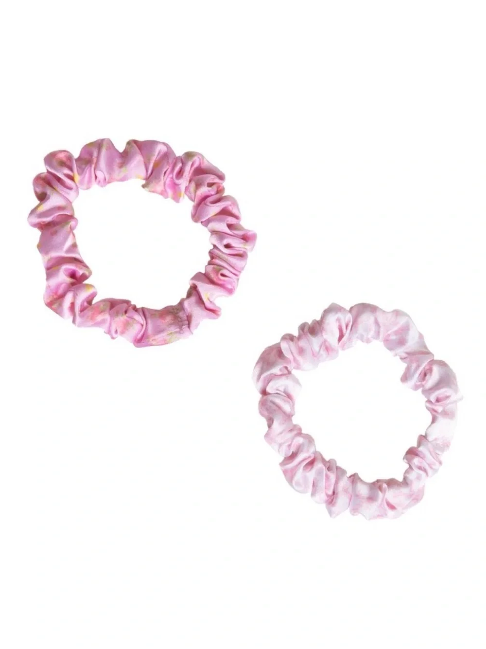 LoveShackFancy × Target - Goody Ikat Rose Skinny Satin Scrunchie 5CT